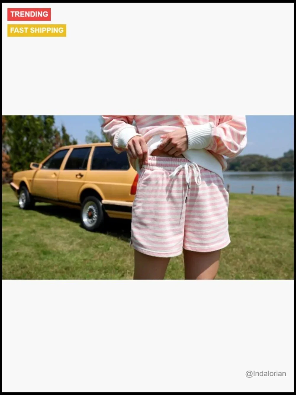 Cotton Blend Mock Neck Sweatshirt and Shorts Matching Set Lounge Outfit